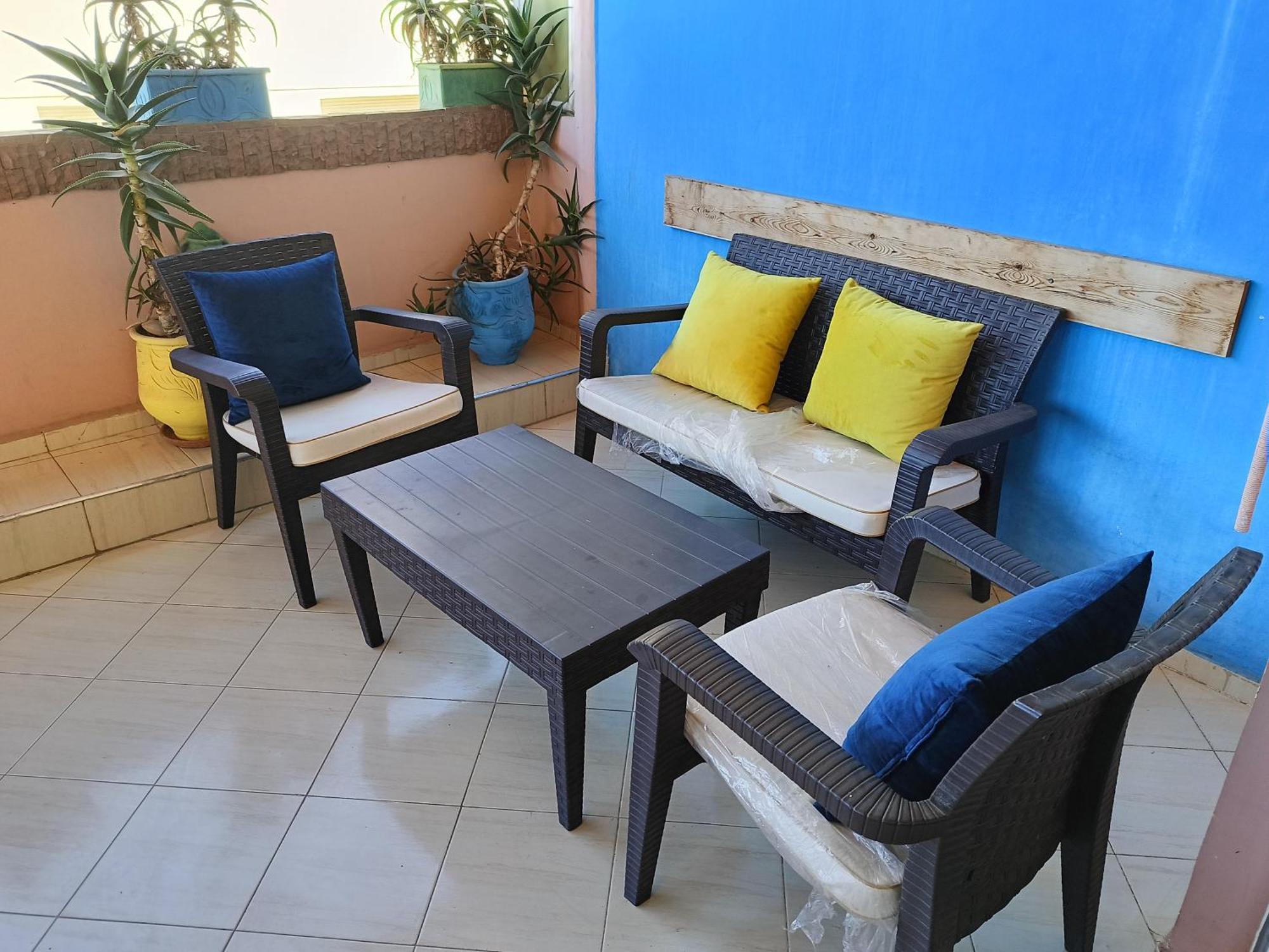 Appart Najia Au Centre Kenitra Avec Grande Terrasse Luaran gambar